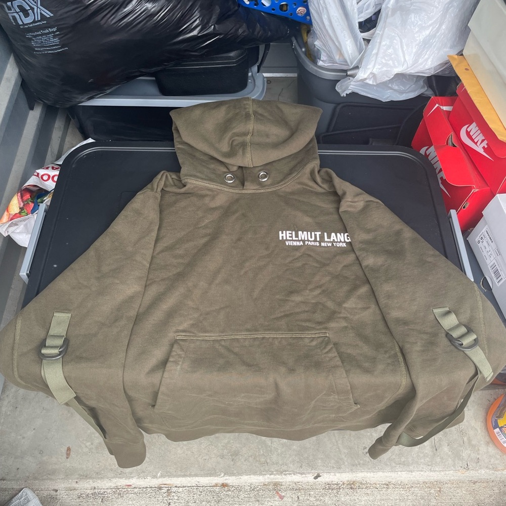 Olive Green Helmut Lang Hoodie